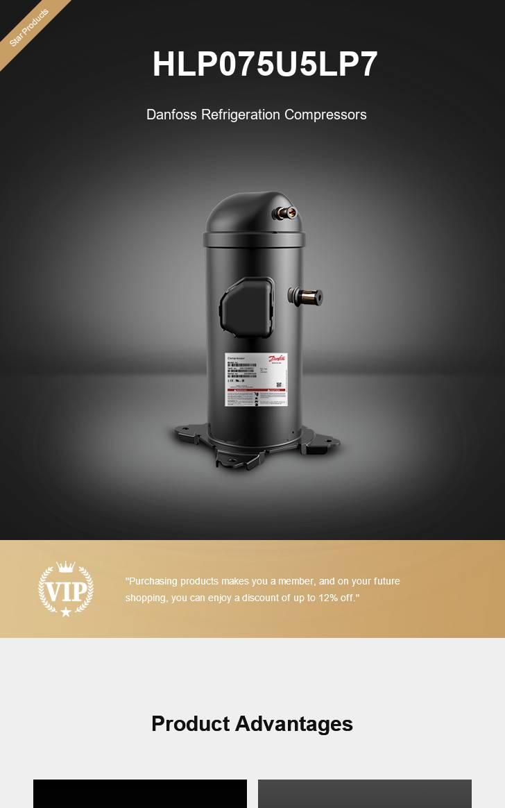 Danfoss Compressor HLP075U5LP7, technical parameters pdf, structure diagram